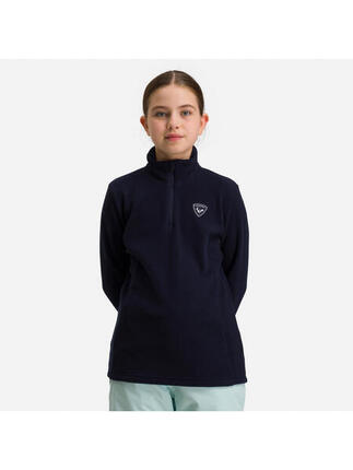 Polar narciarski dla dzieci Rossignol Girl 1/2 Zip Fleece biały