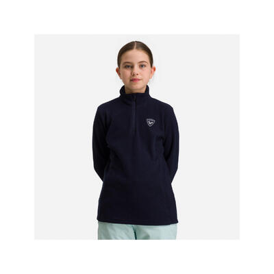 Polar narciarski dla dzieci Rossignol Girl 1/2 Zip Fleece granatowy