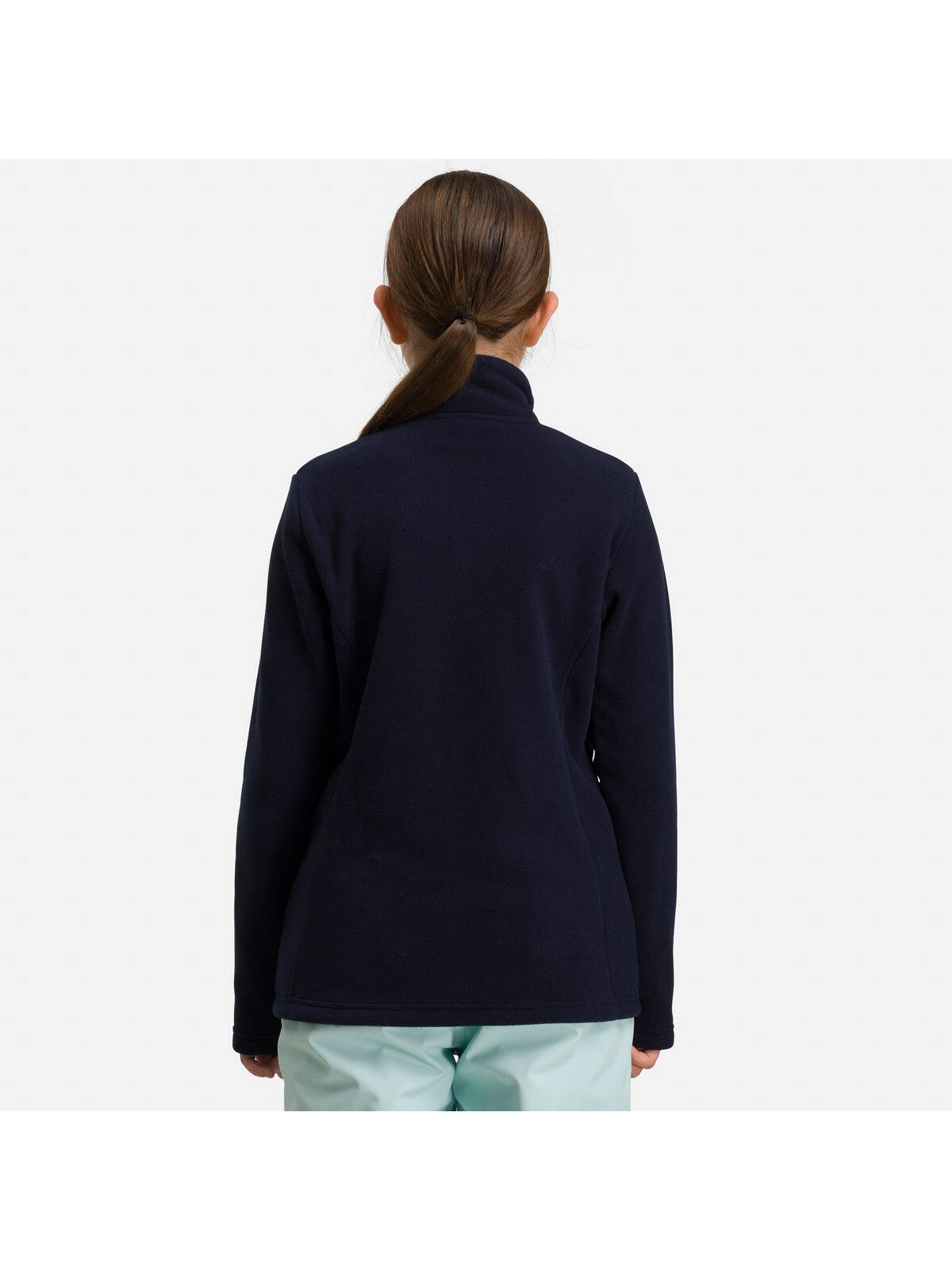 Polar narciarski dla dzieci Rossignol Girl 1/2 Zip Fleece granatowy 2/2