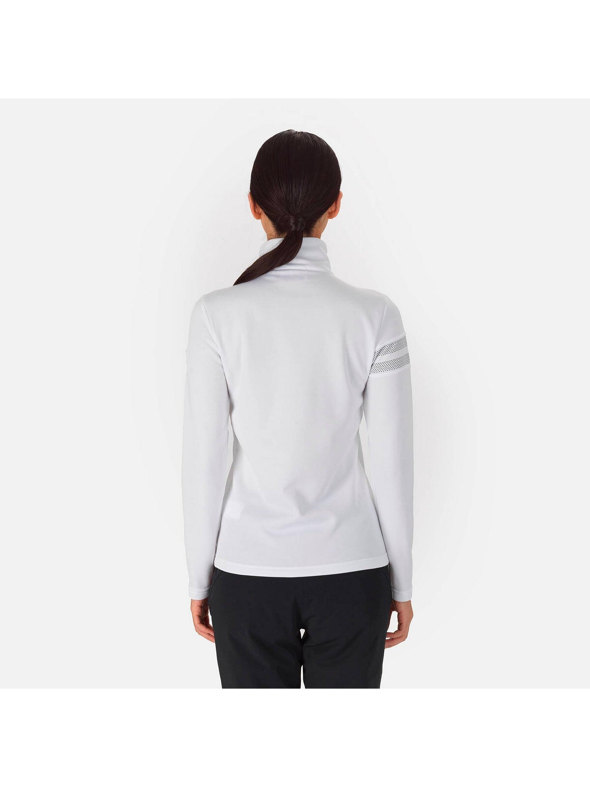 Koszulka narciarska damska Rossignol W RESORT 1/2 Zip termiczna biały 2/2