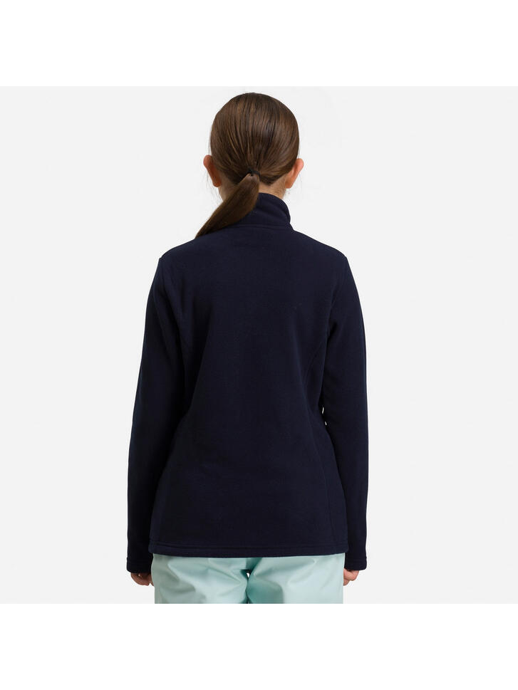 Polar narciarski dla dzieci Rossignol Girl 1/2 Zip Fleece granatowy