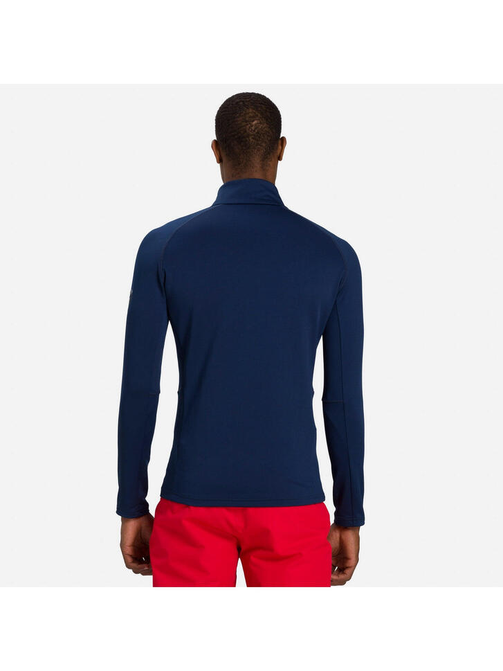 Bluza narciarska męska Rossignol CLASSIQUE 1/2 Zip termo granatowa