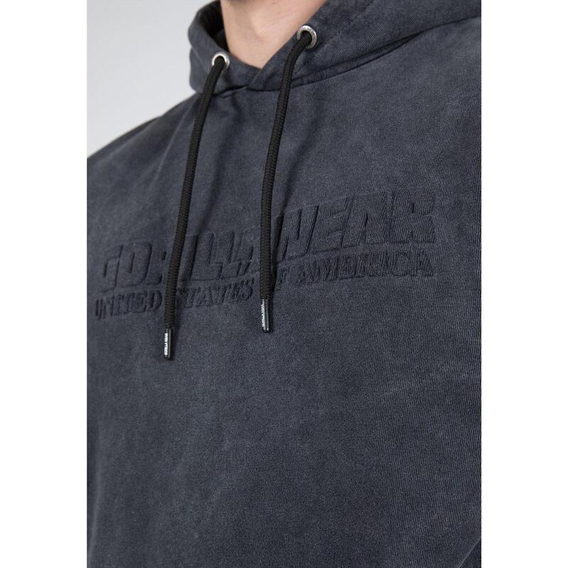 Crowley Men's Oversized Hoodie - Washed Gray - 3XL