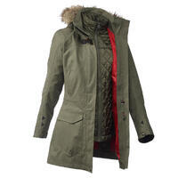 Reconditionné - Veste 3en1 imperméable trek Travel 700 -10° Kaki - Très Bon État