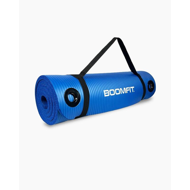 Blauwe NBR Pilatesmat 1.5 cm - BOOMFIT