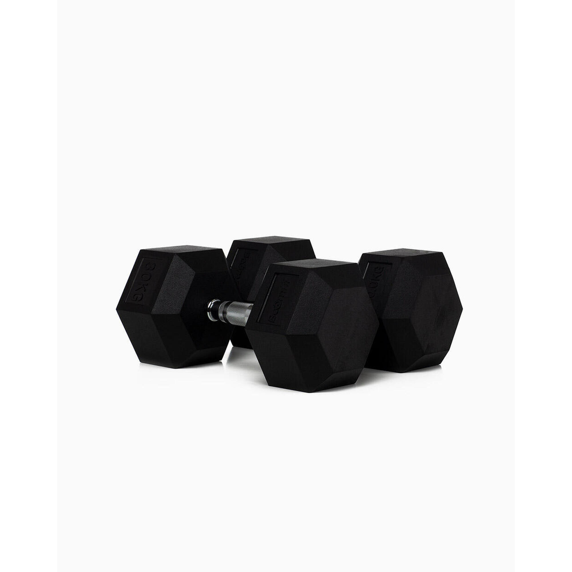 BOOMFIT Hexagonale Dumbbells 30 kg (Paar) - BOOMFIT