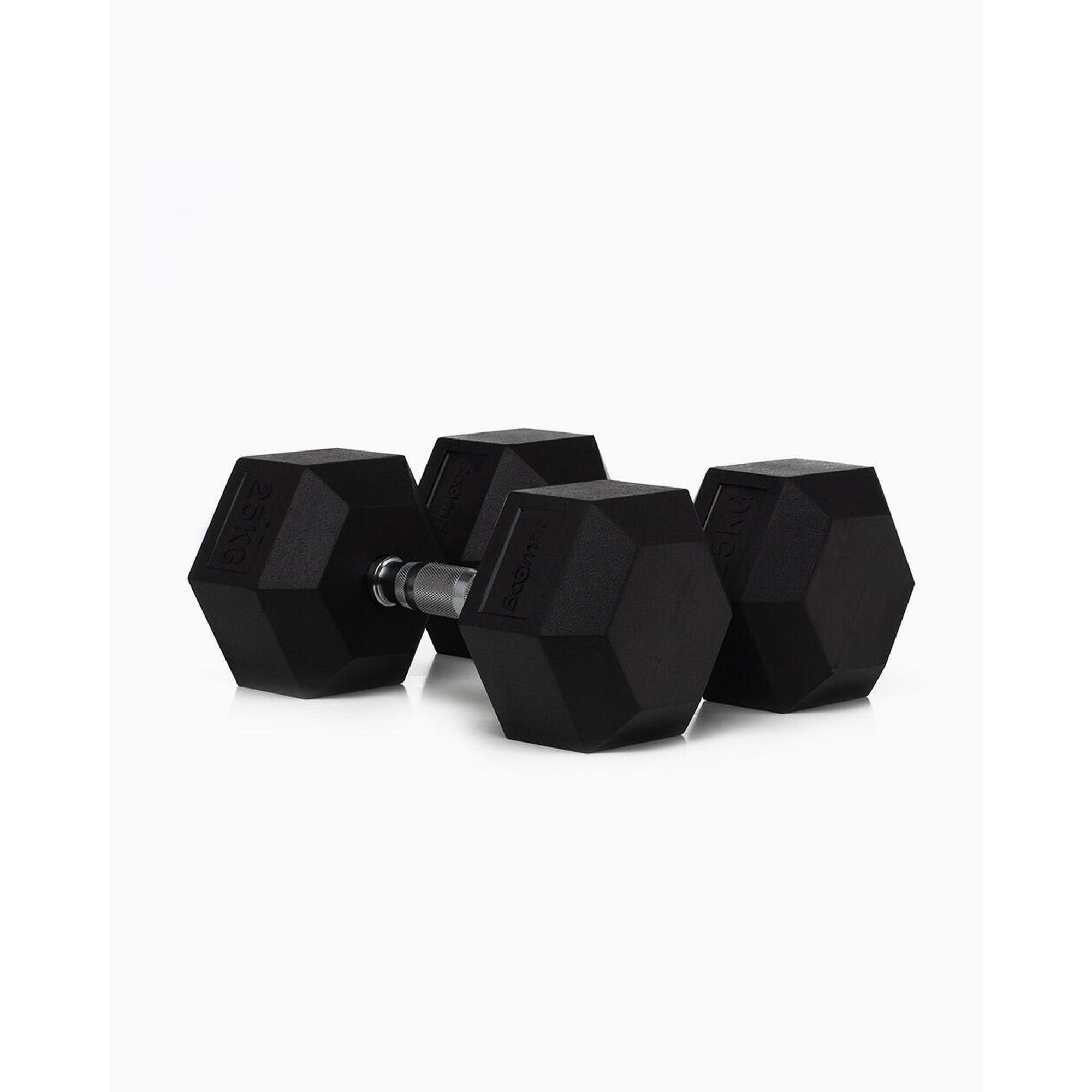 Hexagonale Dumbbells 25 kg (Paar) - BOOMFIT 1/5