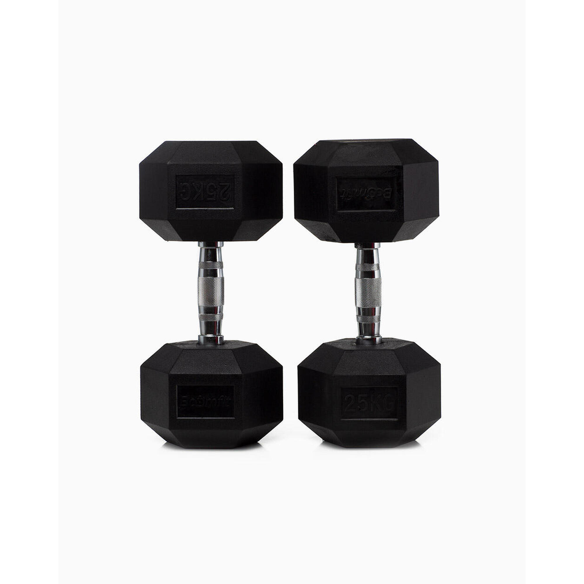 Hexagonale Dumbbells 25 kg (Paar) - BOOMFIT 2/5