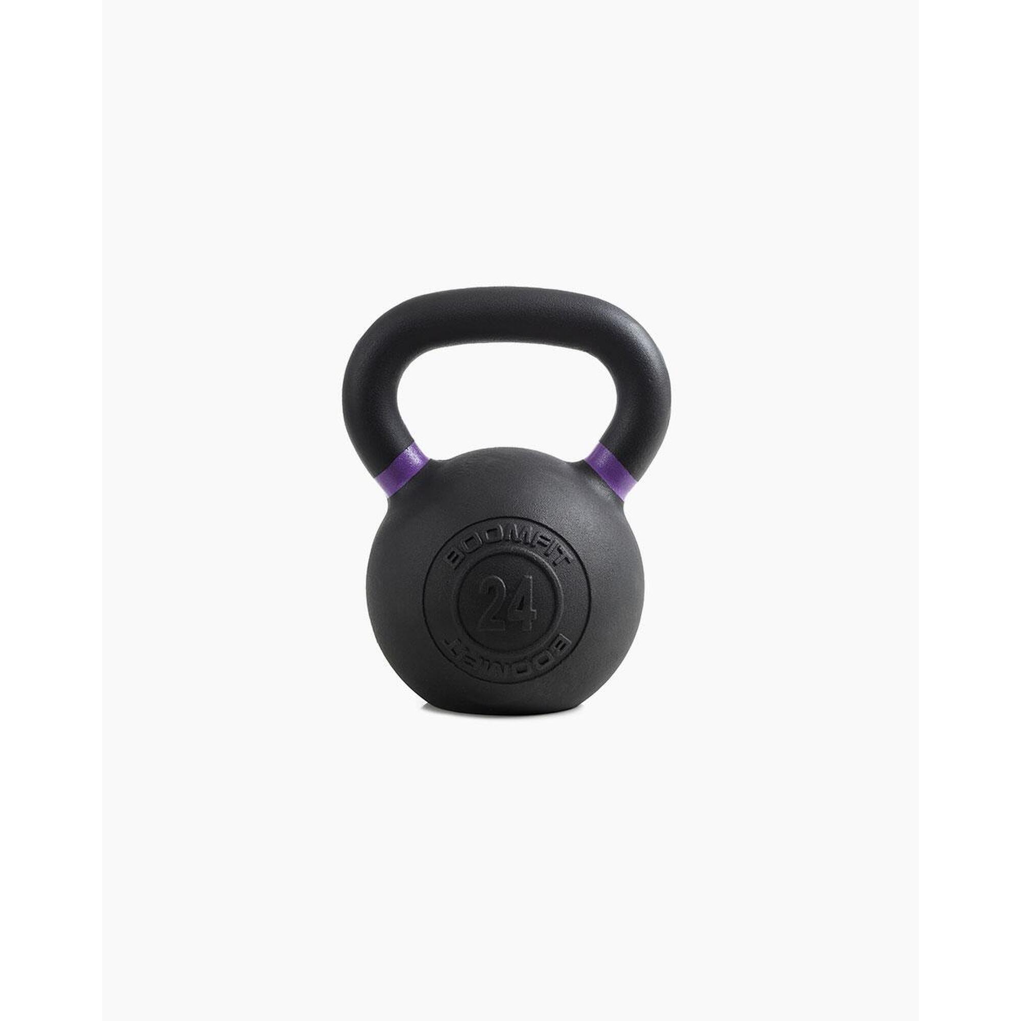 Boomfit - Kettlebell Cast Iron 24kg - Boomfit - Sac Lesté - Violet - Decathlon