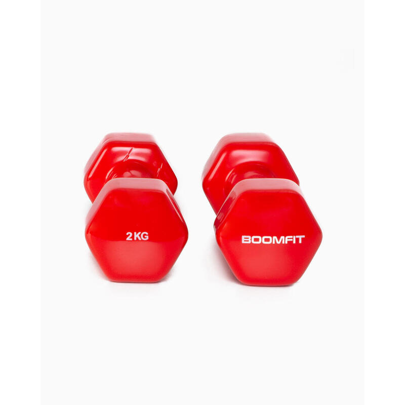 Haltères en Vinyle 2Kg (Paire) - BOOMFIT