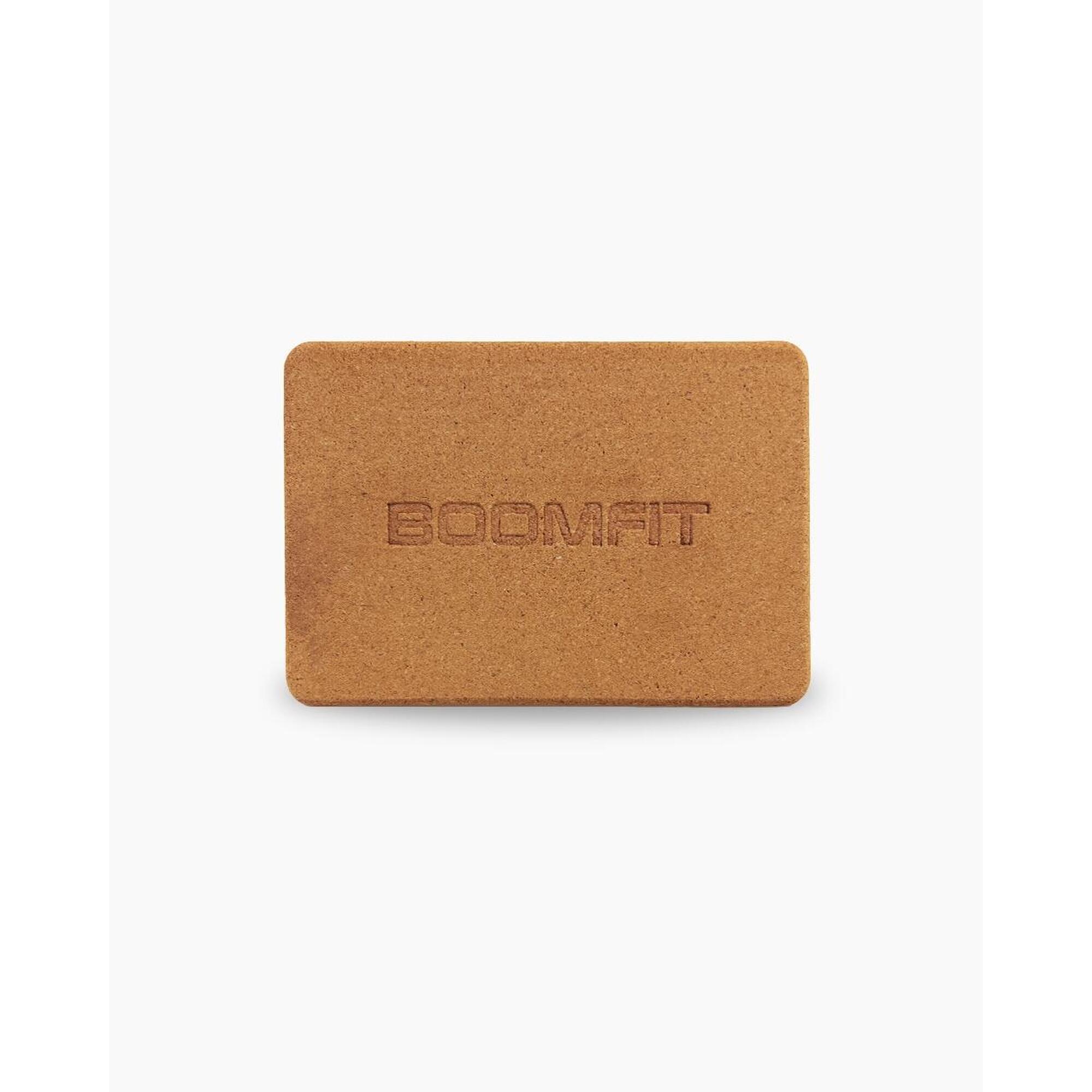 Bloco de yoga em cortiça - boomfit