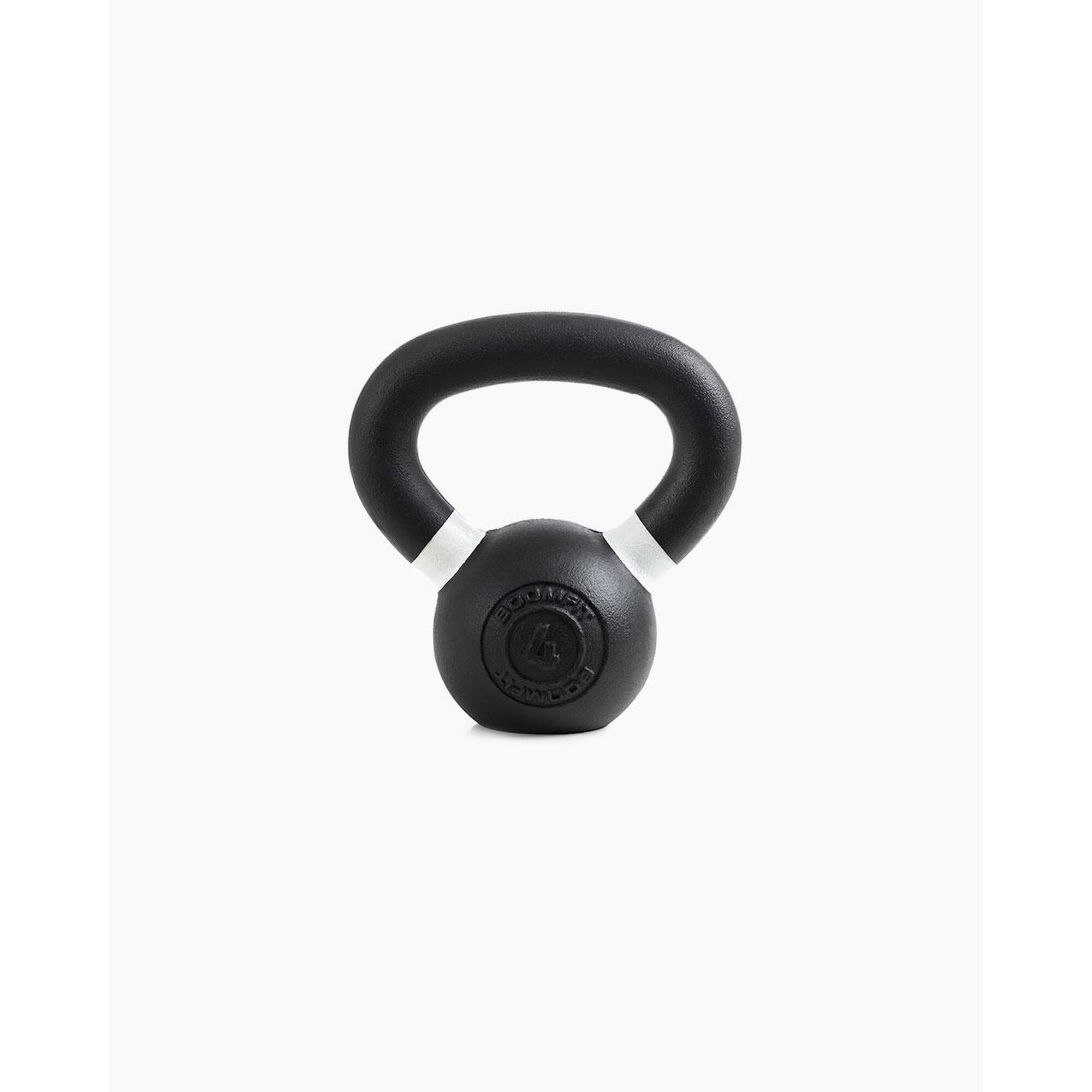 Boomfit - Kettlebell Cast Iron 4kg - Boomfit - Sac Lesté - Blanc - Decathlon