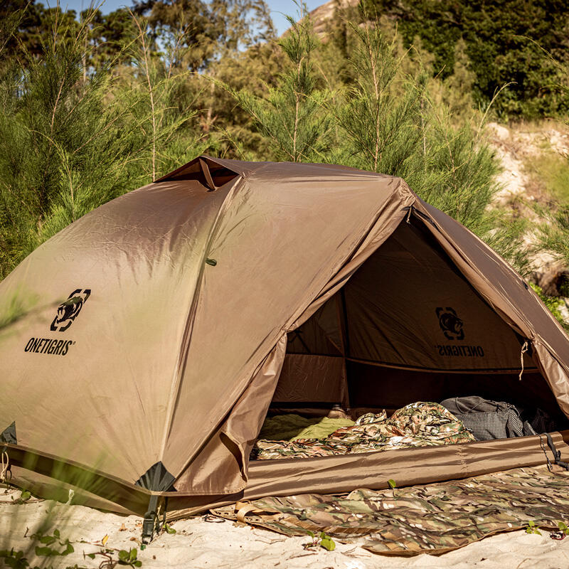 COSMITTO Backpacking Tent (2person) - BROWN