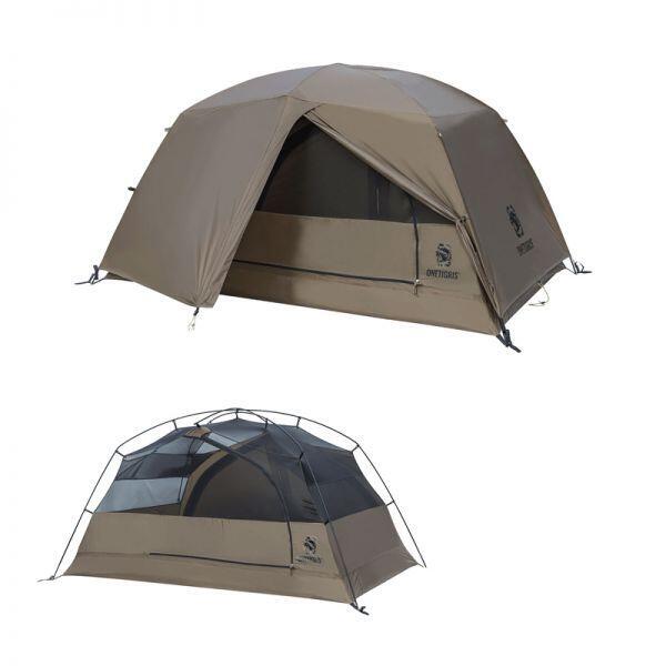 SCAENA Backpacking Tent (2person) - BROWN