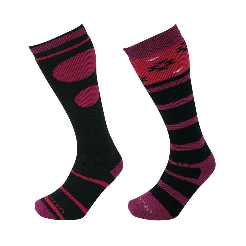 Merino Unisex Ski & Snowboard Socks (2 Pack) - Red