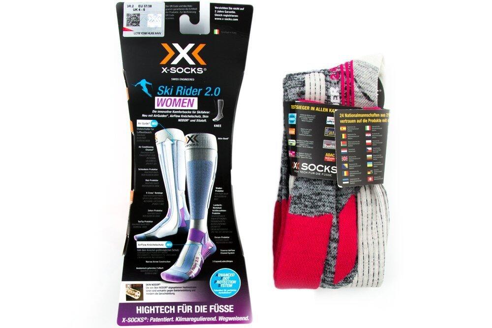 Chaussettes De Ski/snow Femme Ski Riderlady2.0 Gr/fushia 2/5