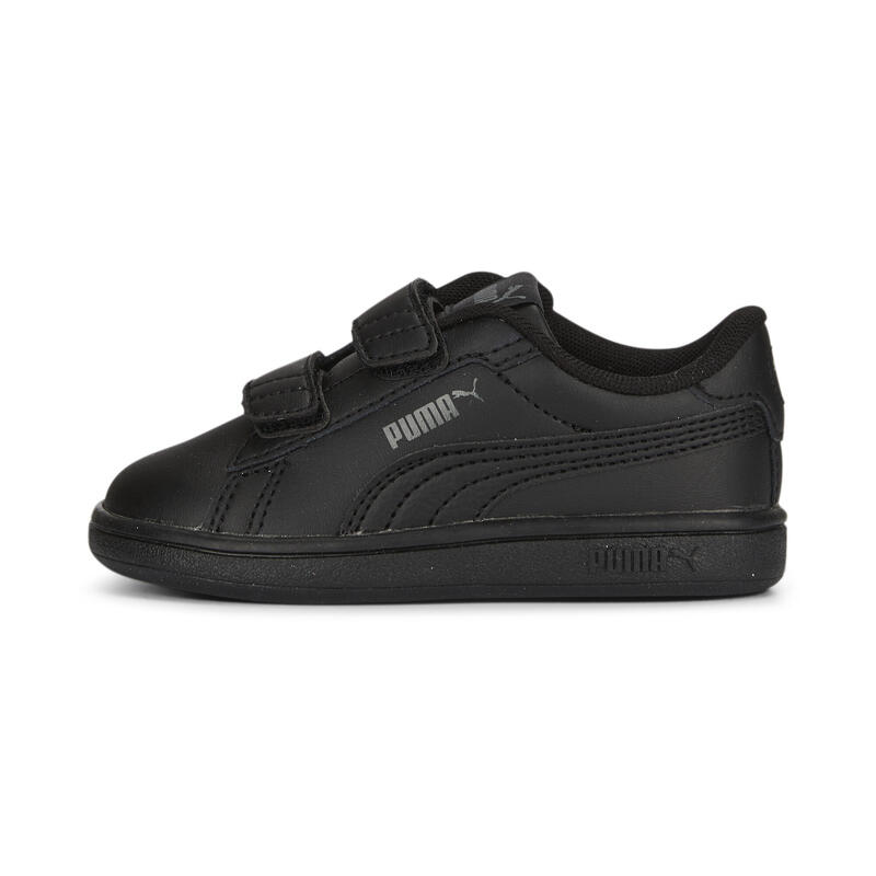 Smash 3.0 leren V sneakers voor baby’s PUMA Black Shadow Gray