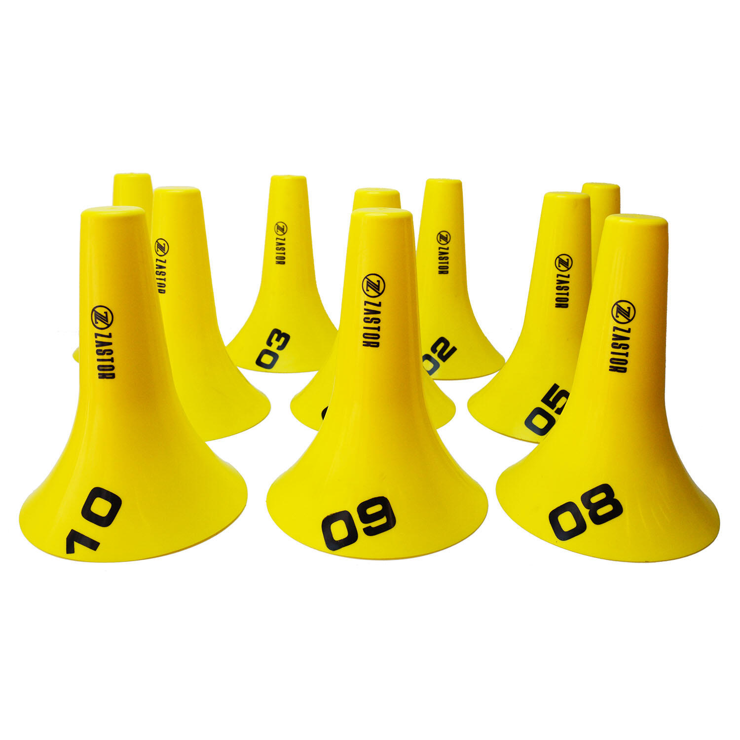 Set 10 Conos 23cm Numerados Zastor Flut-10N 3/3