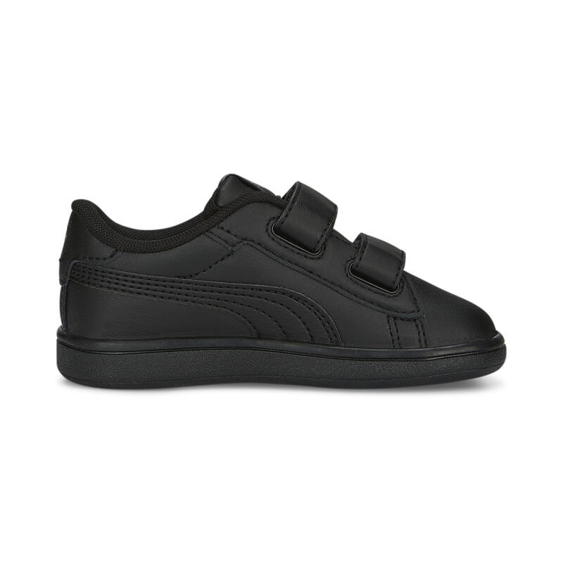 Smash 3.0 leren V sneakers voor baby’s PUMA Black Shadow Gray