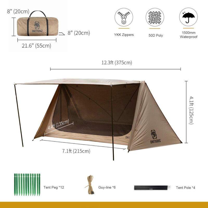 OUTBACK RETREAT Camping Tent (2person) - BROWN