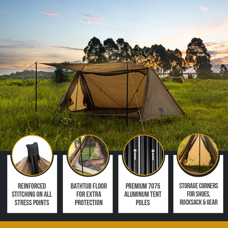 OUTBACK RETREAT Camping Tent (2person) - BROWN OUTBACK RETREAT Camping Tent (2person) - BROWN