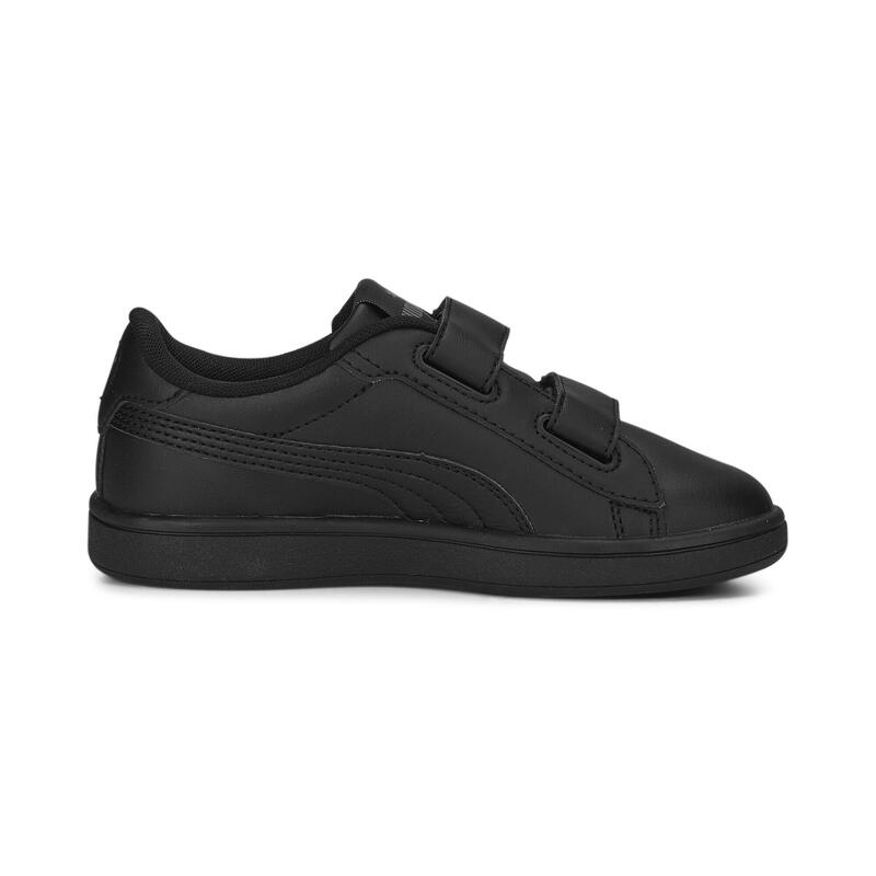 Dziecięce skórzane sneakersy Smash 3.0 V PUMA Black Shadow Gray
