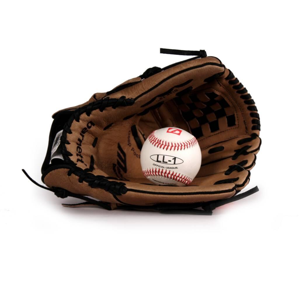 GBSL-2 leren honkbalhandschoen en balset voor senioren (SL 120, LL 1) 2/2