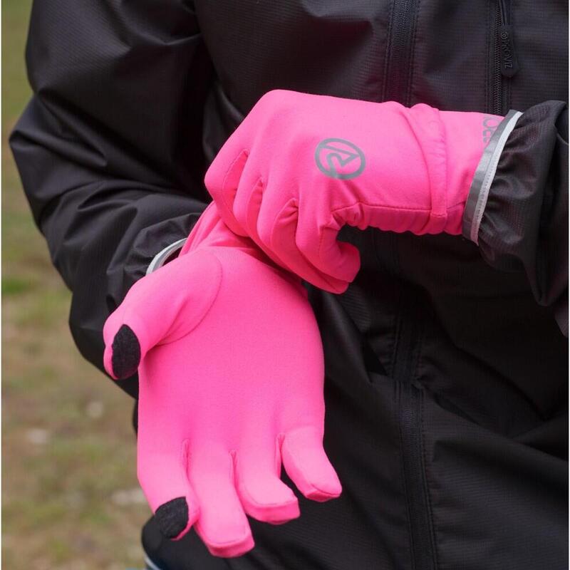 Handschuhe Classic pink atmungsaktiv reflektierend