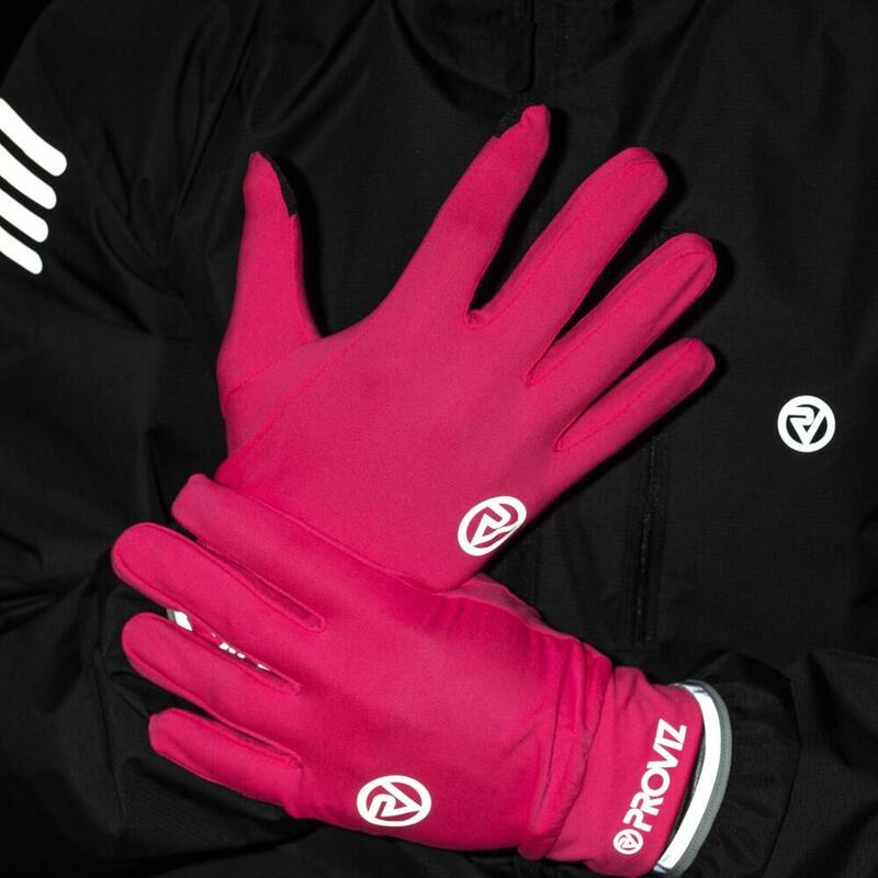 Handschuhe Classic pink atmungsaktiv reflektierend