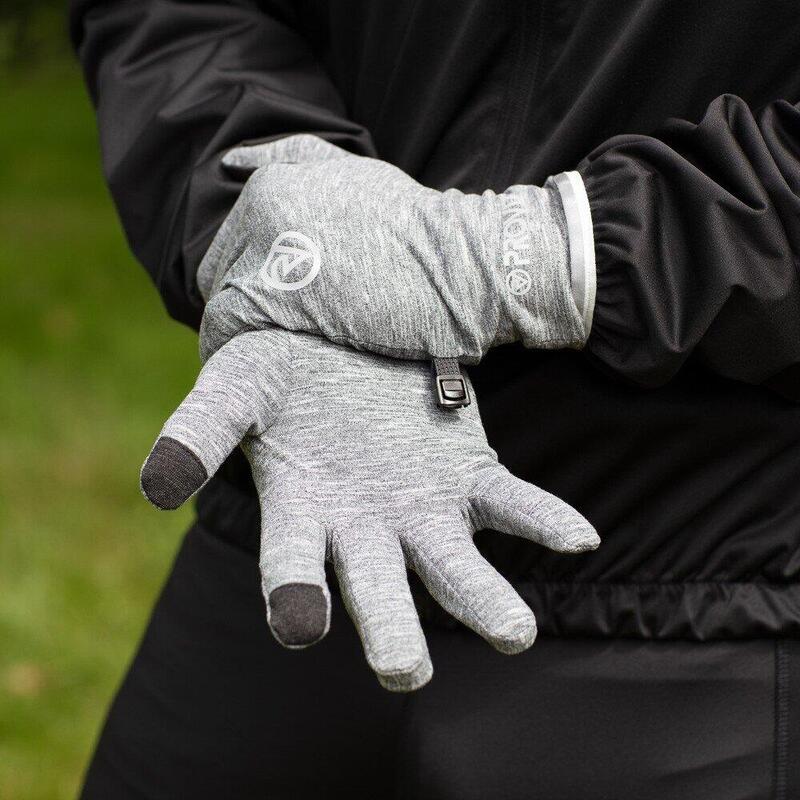 Handschuhe Classic grau atmungsaktiv reflektierend