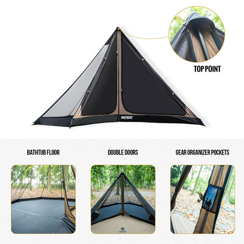 Northgaze Mesh Inner tent  (2person) - BLACK