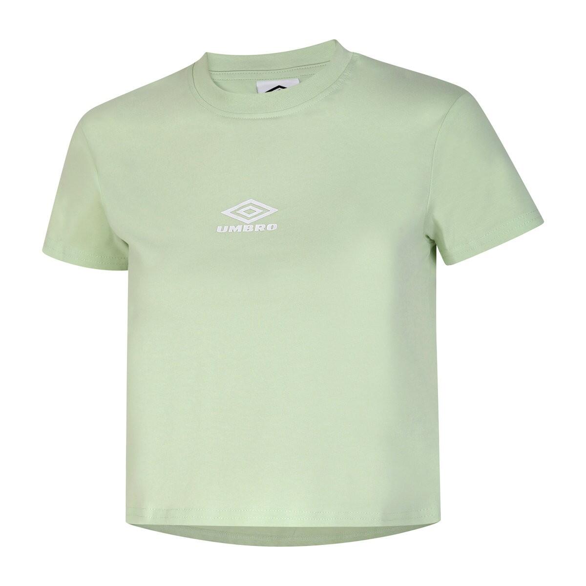 UMBRO Womens/Ladies Diamond Fitted Crop Top (Indigo Mood/Seafoam)