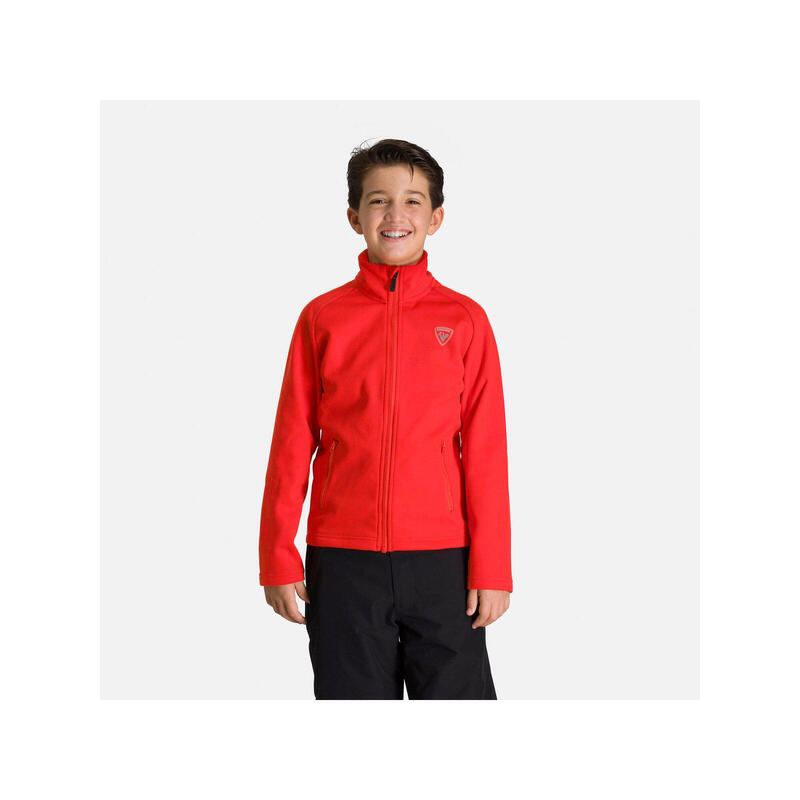 Bluza narciarska dla dzieci Rossignol BOY Fz Clim czerwona