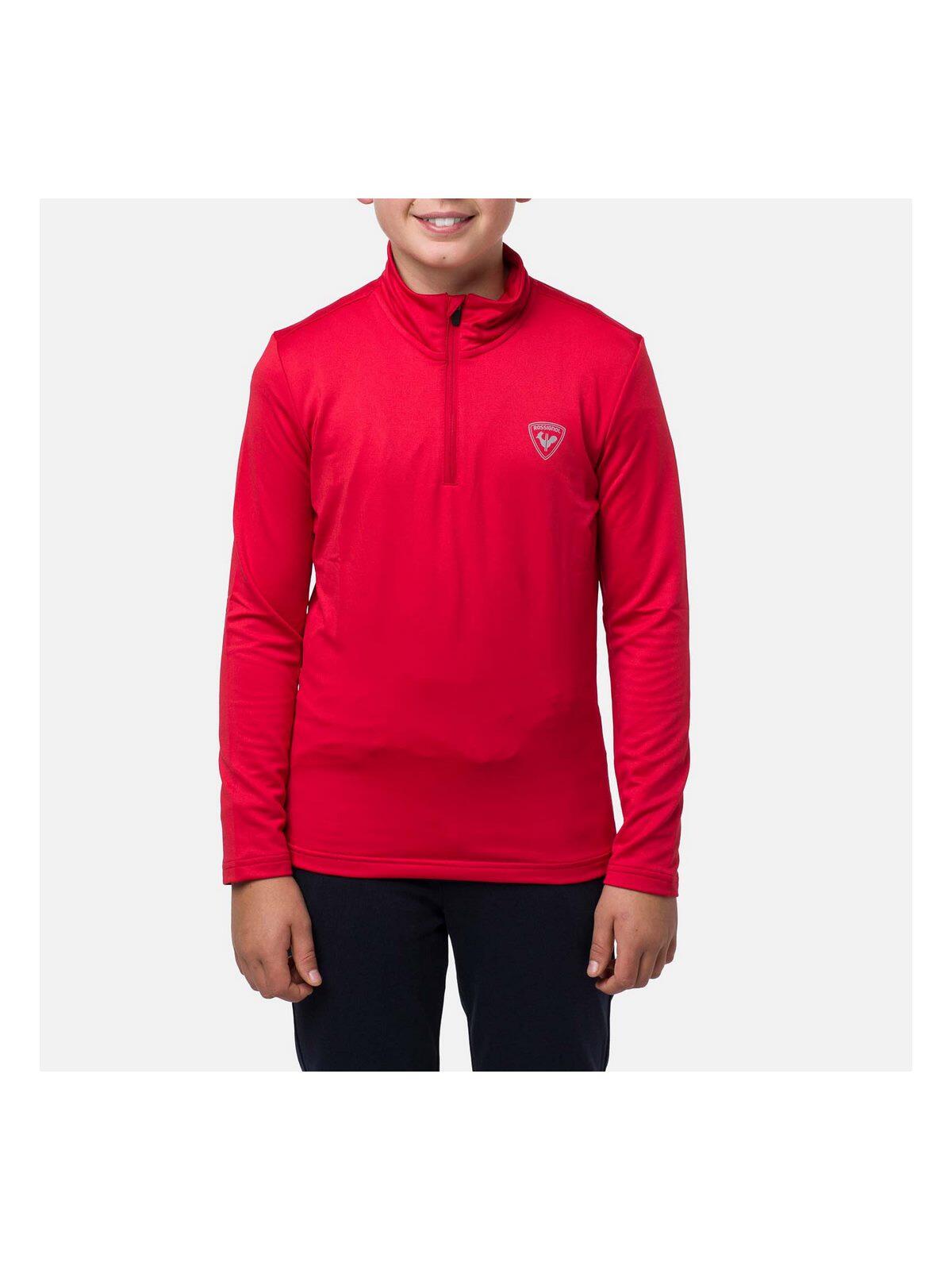 Bluza narciarska dla dzieci Rossignol BOY Fz Clim czerwona 1/4
