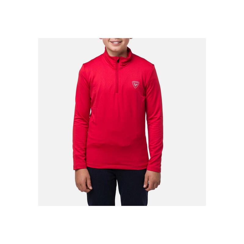 Bluza narciarska dla dzieci Rossignol BOY Fz Clim czerwona