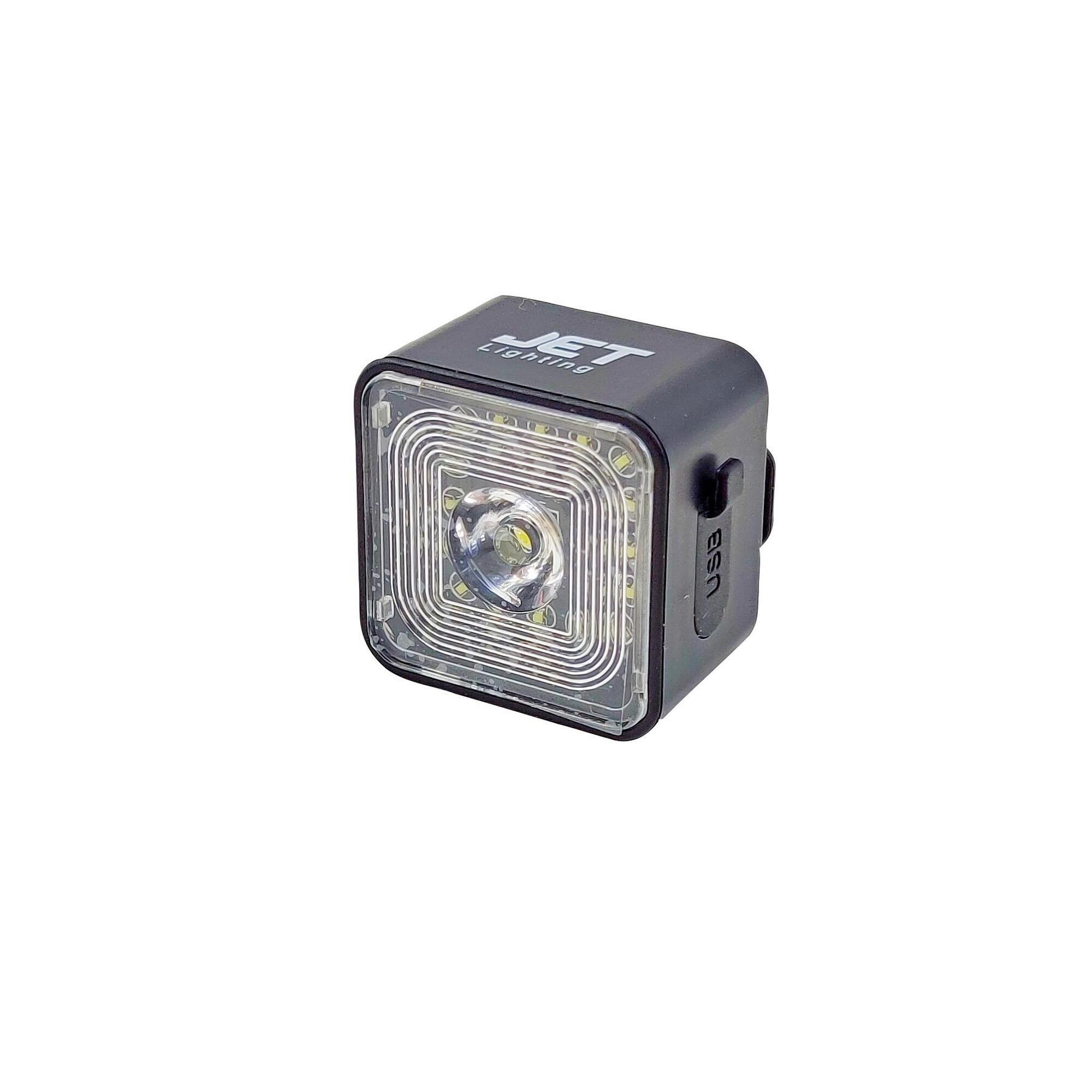 Lampa przód JET AU136F  "CUBE"  30-100 lumenów USB