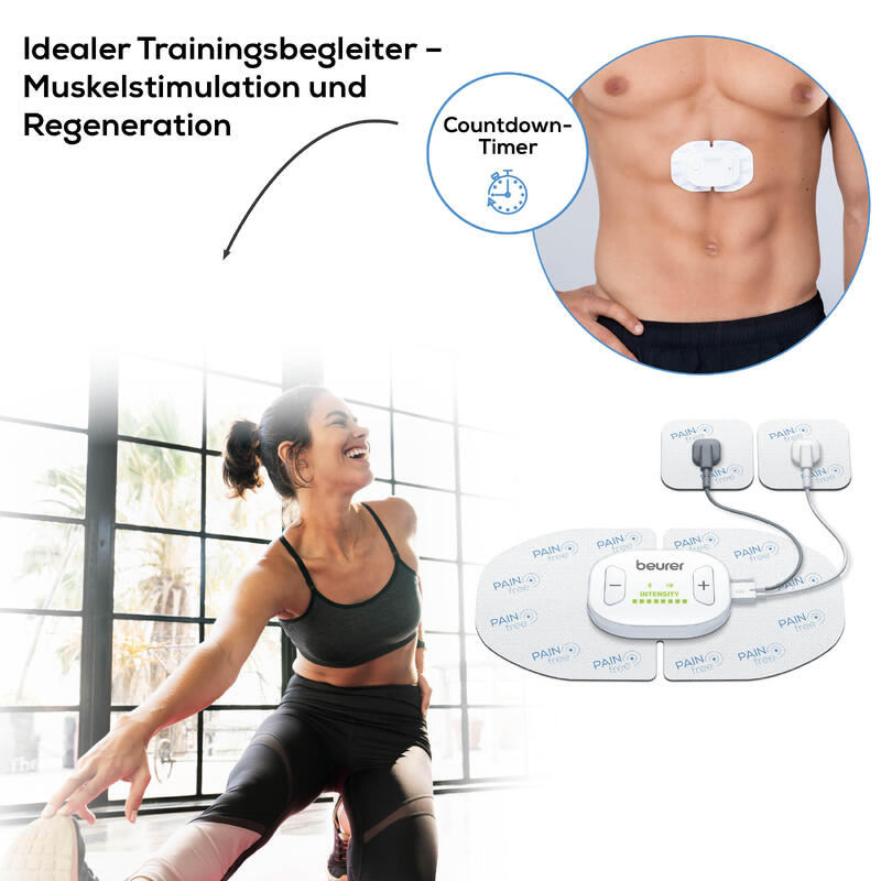 Appareil électrostimulation MS/TENS sans fil connecté Beurer EM 70 BT