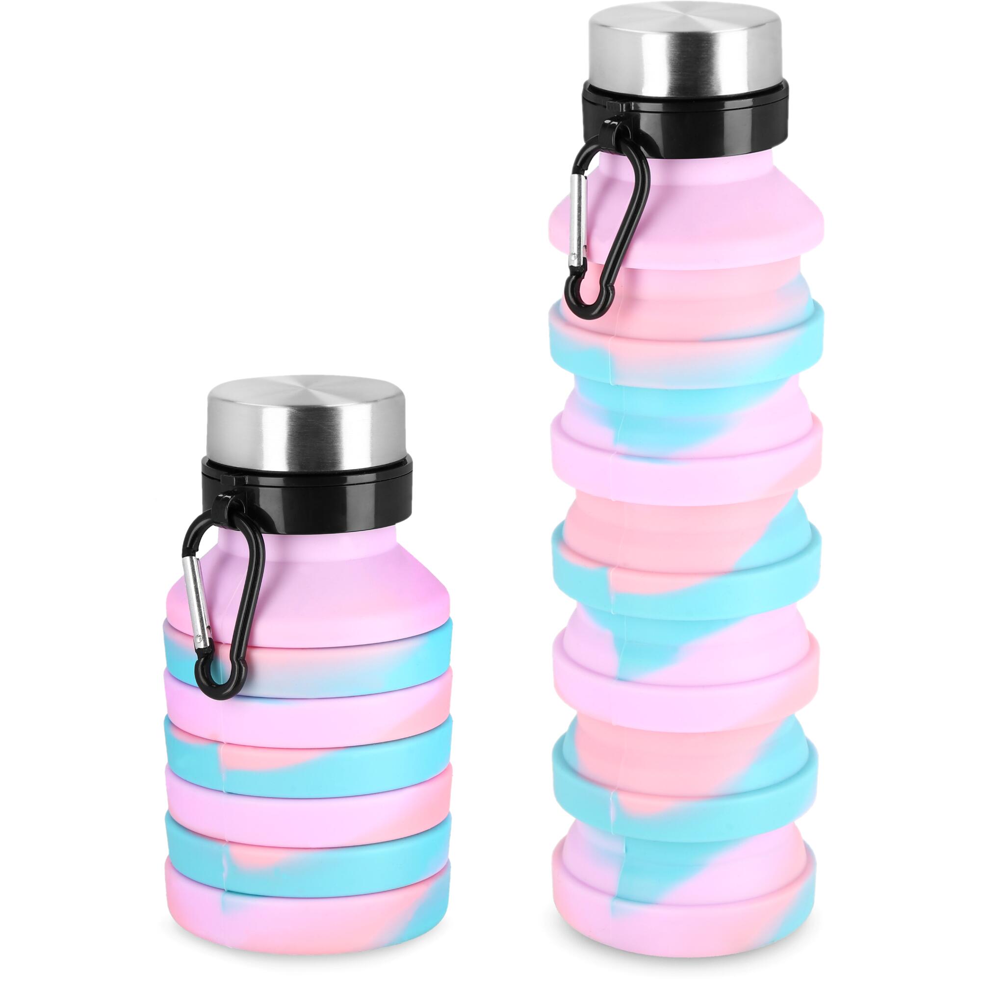 Botella de silicona plegable 550 ml Spokey JUMP 1/6