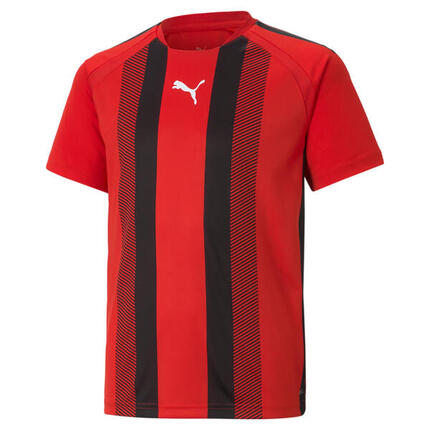 Maillot de football PUMA Kids teamLIGA Rayé - Rouge-Noir-Blanc