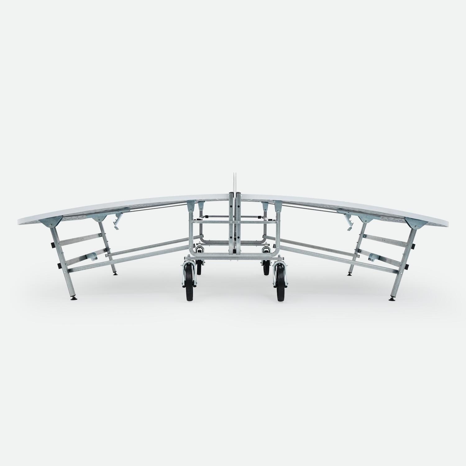 Teqball - Table Teq™ Lite - Équipement Sportif Multifonctionnel - Extérieur/intérieur - Table De Tennis De Table - Blanc|gris|noir - Taille Unique - Decathlon