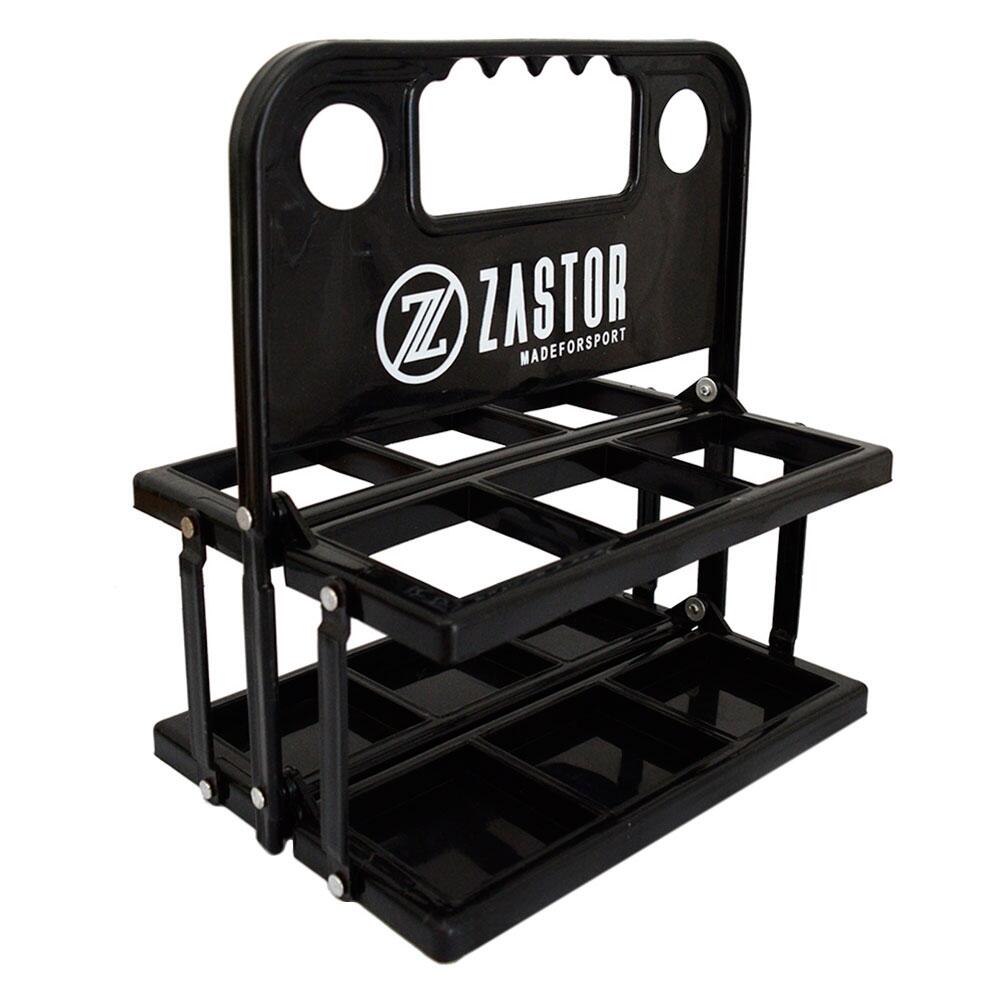 ZASTOR Portabotellas PVC Entrenamiento Plegable Zastor MOE-6 Botellas Negro
