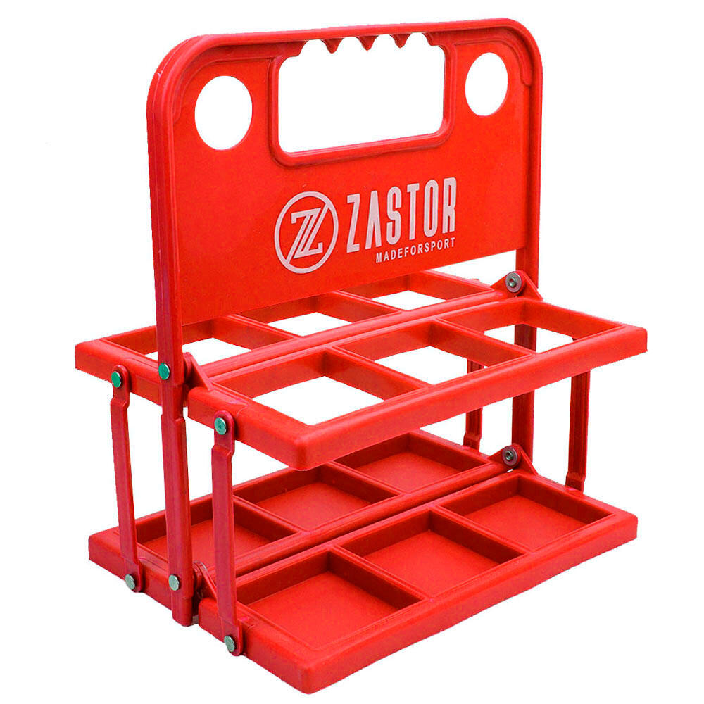 ZASTOR Portabotellas Plegable Zastor MOE-6 Botellas Rojo