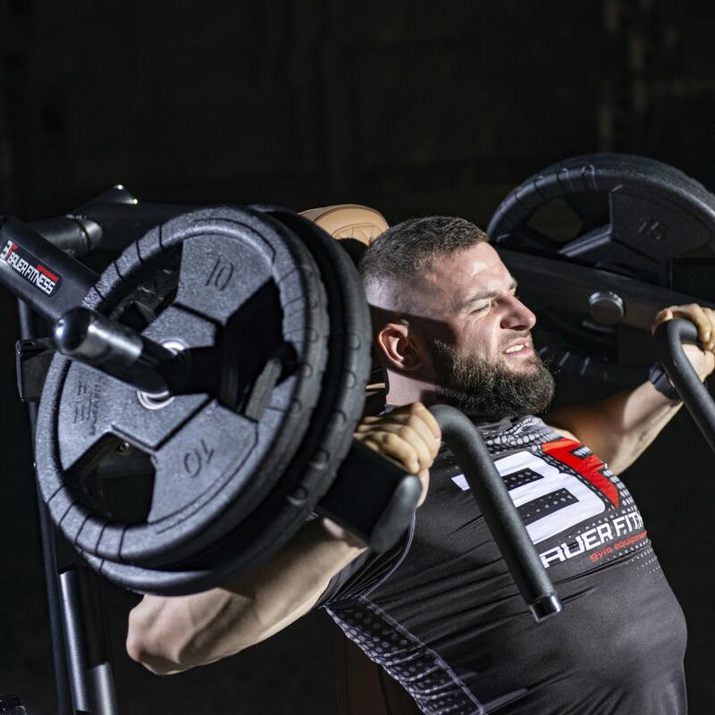 Zestaw obciążeń olimpijskich premium 70 kg plus gryf 150 cm