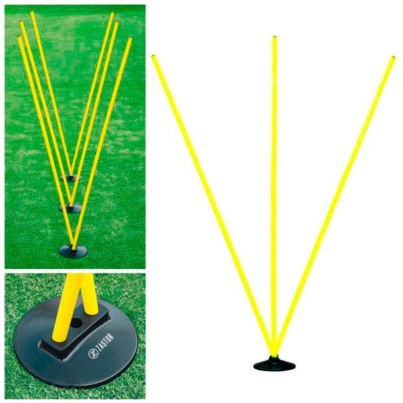 Base Goma Picas Entrenamiento Slalom ZASTOR NEGRO 2/3