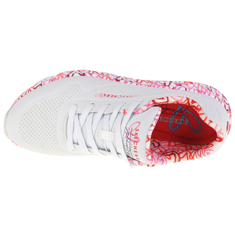 Pantofi sport femei Skechers Uno - Loving Love, Roz