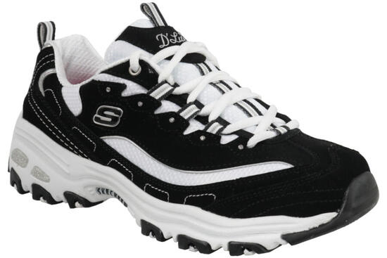 Zapatillas Skechers D'Lites Biggest Fan, Negro, Mujer
