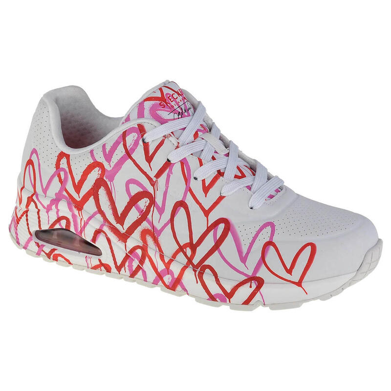 Calçado de desporto para mulher Sapatilhas, Skechers Uno-Spread The Love