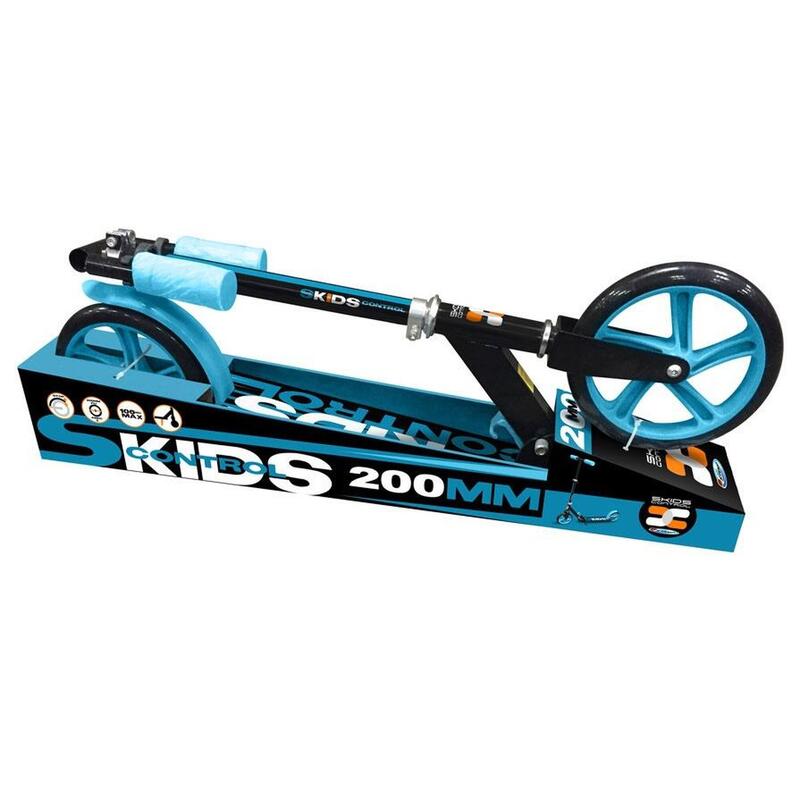 Skids Control scooter 2 roues pour enfants Frein à pied pliable Noir/Bleu