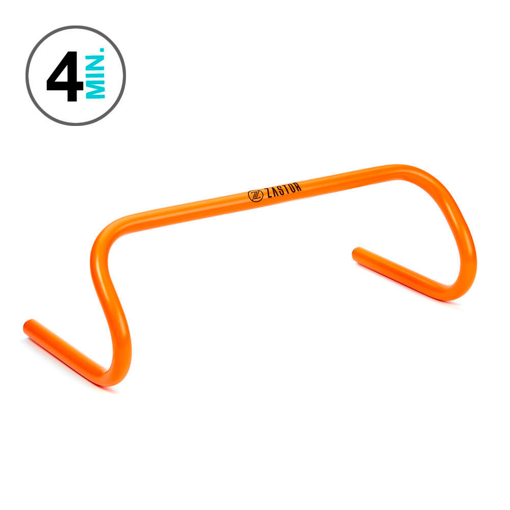 Set 4 Vallas Entrenamiento Antilesión Zastor SAFE 15cm NARANJA 3/3