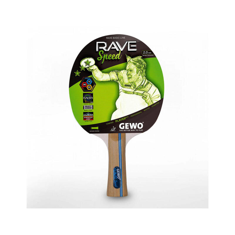 Gewo tafeltennisbat Rave Speed